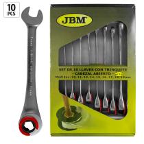 JBM 51840 - SET 10 LLAVES HEX. COMBINADAS CON TRINQU