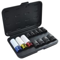 JBM 52343 - SET DE 12 VASOS DE IMPACTO DE 1/2 HEX.
