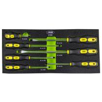 JBM 51380 - SET DE 7 DESTORNILLADORES PLANO CON MODU