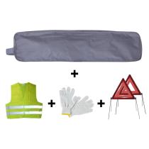 JBM 53182 - KIT EMERGENCIA BOLSA GRIS RIBETE+2TRIANG