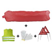 JBM 53184 - KIT EMERGENCIA BOLSA ROJA RIBETE+2TRIANG