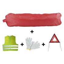 JBM 53180 - KIT EMERGENCIA BOLSA ROJA RIBETE+TRIANGU