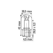 JBM 52862 - LAMPARA OBN WEDGE 21W 12V T20