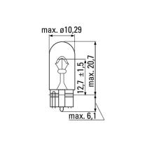 JBM 52860 - LAMPARA OBN WEDGE 12V 3W T10