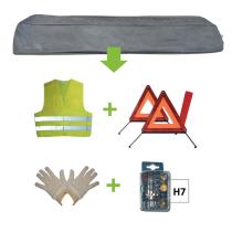 JBM 52774 - KIT EMERGENCIA BOLSA GRIS + MK H7 + CHAL