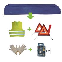 JBM 52770 - KIT EMERGENCIA BOLSA AZUL + MK H7 + CHAL