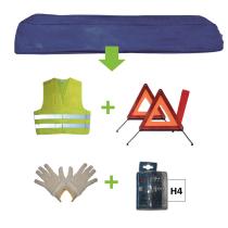 JBM 52769 - KIT EMERGENCIA BOLSA AZUL + MK H4 + CHAL