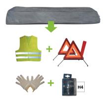 JBM 52773 - KIT EMERGENCIA BOLSA GRIS + MK H4 + CHAL