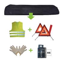 JBM 52781 - KIT EMERGENCIA BOLSA NEGRA + MK H4 + CHA