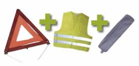 JBM 53088 - KIT EMERGENCIA BOLSA GRIS RIBETE+TRIANGU