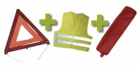 JBM 53090 - KIT EMERGENCIA BOLSA ROJA RIBETE+TRIANGU