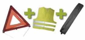 JBM 53093 - KIT EMERGENCIA BOLSA MINI NEGRA +TRIANGU