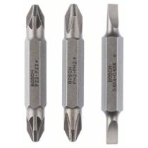 Bosch 2607001744 - PUNTA: S0,6/S06; PH2/PH2; PZ2/PZ2: 3UDS