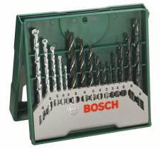 Bosch 2607019675 - SET DE 15 BROCAS MIXTO: MINI X-LINE