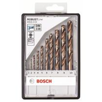 Bosch 2607019925 - HSS-CO DIN338: ROBUSTLINE SET 10UDS:1-10