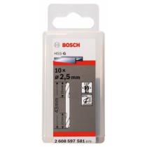 Bosch 2608597581 - HSS-G DOBLE PUNTA: 2,5 X 10 X 43: 10 UDS