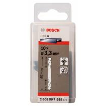 Bosch 2608597585 - HSS-G DOBLE PUNTA: 3,3 X 11 X 49: 10 UDS