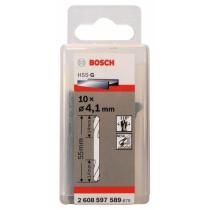 Bosch 2608597589 - HSS-G DOBLE PUNTA: 4,1 X 14 X 55: 10 UDS