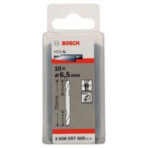 Bosch 2608597600 - HSS-G DOBLE PUNTA: 6,5 X 22 X 70: 10 UDS