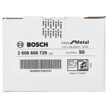 Bosch 2608606729 - FIBRA R754 BEST METAL: 115MM G100