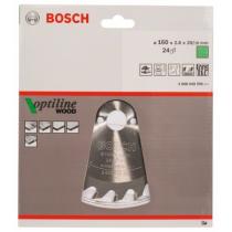 Bosch 2608640596 - OPTILINE WOOD 160X2.6X20/16D: 24WZ