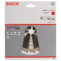 Bosch 2608640787 - SPEEDLINE WOOD 160X2.4X20D: 18FZ/WZ