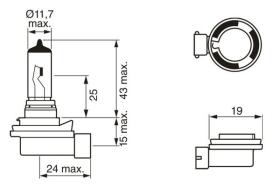 Bosch 1987302081 - LAMPARA H8