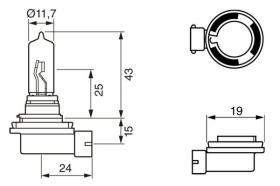 Bosch 1987302082 - LAMPARA H9