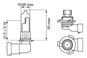 Bosch 1987302152 - LAMPARA HB3 12V 65W