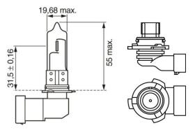 Bosch 1987302153 - LßMPARA HB4 12V 55W