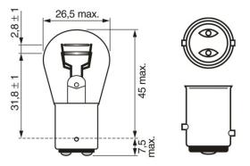 Bosch 1987302202 - LAMPARA 2 POLOS CENTRADA