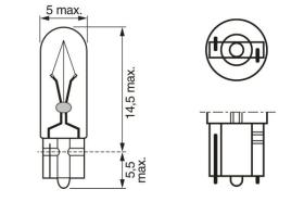 Bosch 1987302208 - LßMPARA W1,2W PARA CUADROS