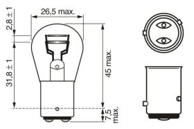 Bosch 1987302215 - LAMPARA 2 POLOS DESCENTRADA