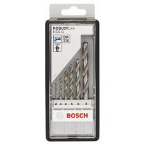 Bosch 2607010529 - HSS-G DIN338: ROBUSTLINE SET 6 UDS: 2-8