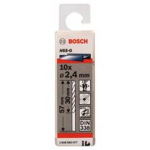 Bosch 2608585477 - HSS-G DIN338: 2,4 X 30 X 57: 10 UDS