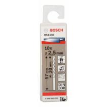 Bosch 2608585875 - HSS-CO DIN338: 2,5 X 30 X 57: 10 UDS