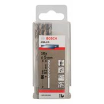 Bosch 2608585885 - HSS-CO DIN338: 5,0 X 52 X 86: 10 UDS