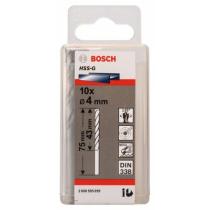 Bosch 2608595059 - HSS-G DIN338: 4,0 X 43 X 75: 10 UDS