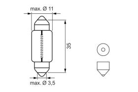 Bosch 1987301501 - LAMPARA LED C5W