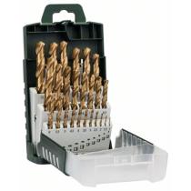 Bosch 2609255136 - SET DE 25 BROCAS HSS TITANIO: GRIPBOX