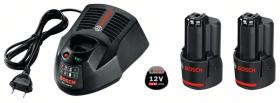 Bosch 1600A00X7E - JUEGO BÁSICO DE 2 GBA 12V 3,0 AH + GAL 1230