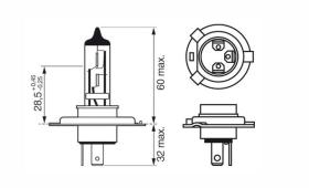 KSH C10104 - LAMPARA CGA H-4 12V 60/55W P43T