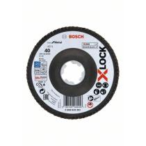 Bosch 2608619201 - DISCO LAMINILLAS XLOCK BEST FOR METAL X571 125MM.CóNCAVOGR40