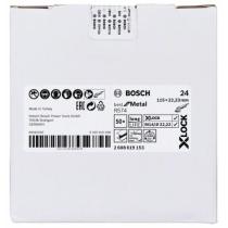 Bosch 2608619153 - DISCO DE FIBRA X-LOCK BEST FOR METAL R754 DE 115MM. GR24.