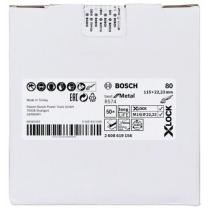 Bosch 2608619156 - DISCO DE FIBRA X-LOCK BEST FOR METAL R754 DE 115MM. GR80.