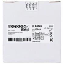 Bosch 2608619158 - DISCO DE FIBRA X-LOCK BEST FOR METAL R754 DE 115MM. GR120.