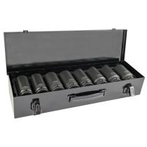 JBM 53470 - SET DE 8 VASOS DE IMPACTO LARGOS HEX. DE 3/4"