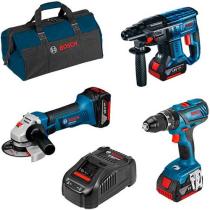 Bosch 0615990M0U - 3 TOOL 18V GSB+GBH+GWS (3X4.0)+B N C