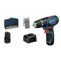 Bosch 06019B690K - TALADRO PERCUTOR A BATERÍA GSB 12V-15 PROFESSIONAL