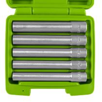 JBM 53545 - SET DE 5 VASOS 3/8" HEX. EXTRALARGOS